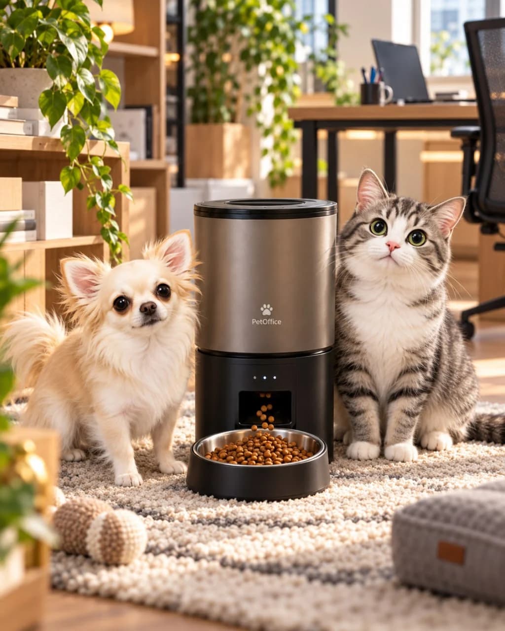 Визуализация устройства Pet Office: Смарт-кормушка